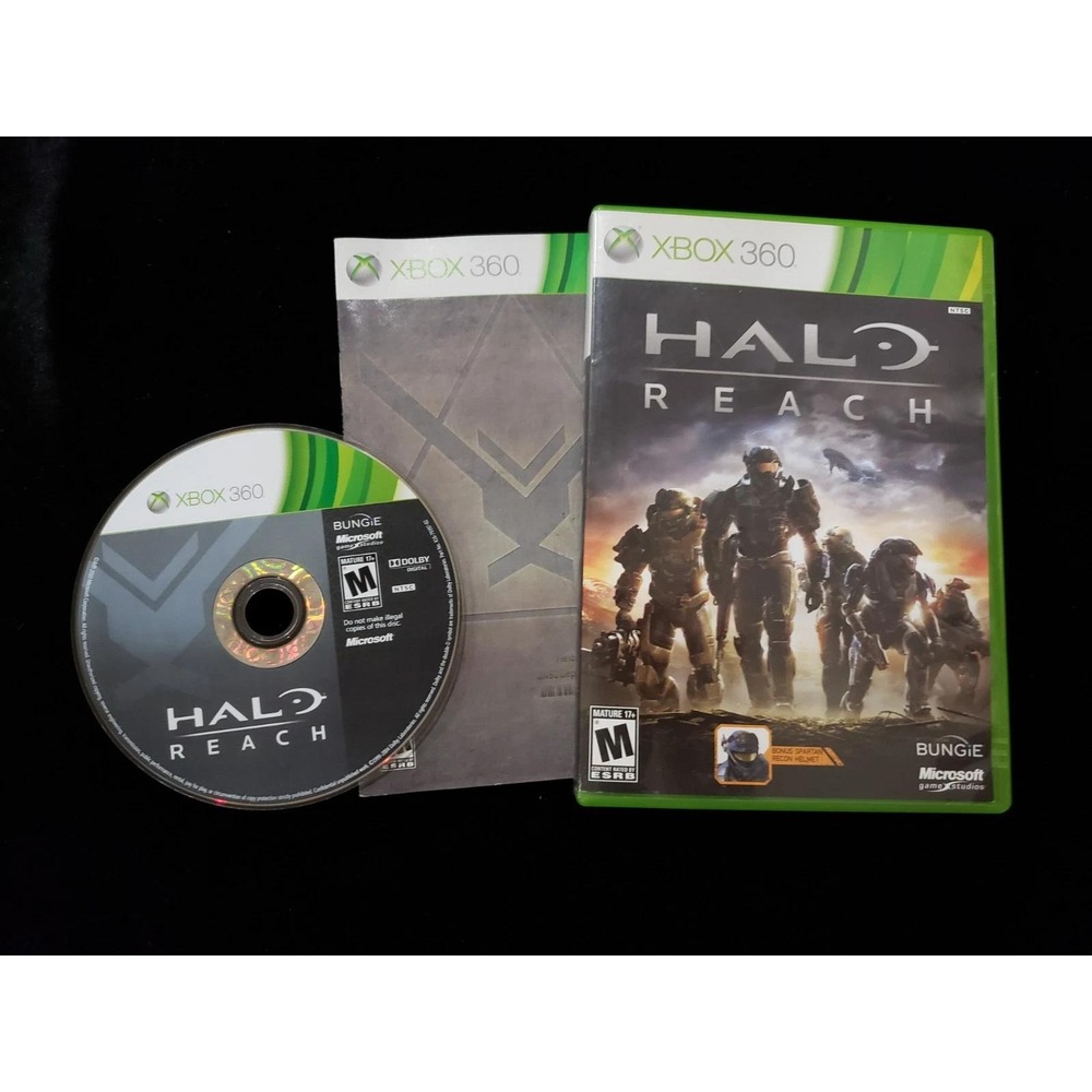 Halo Reach Xbox 360 Microsoft Bungie 2010 CIB Complete with Manual NTSC